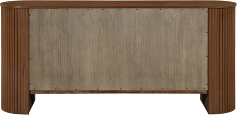 Willow Brown Walnut Beech Wood And Oak Veneer Sideboard / Buffet, 1 Piece