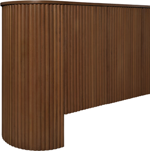 Willow Brown Walnut Beech Wood And Oak Veneer Sideboard / Buffet, 1 Piece