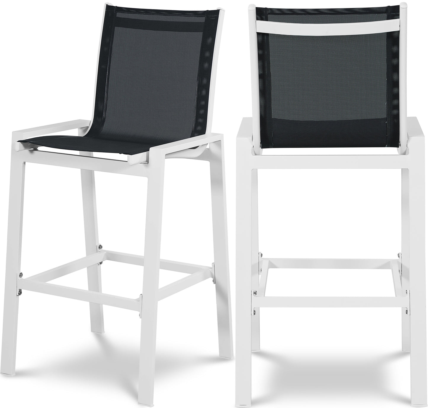 outdoor patio aluminum mesh barstool