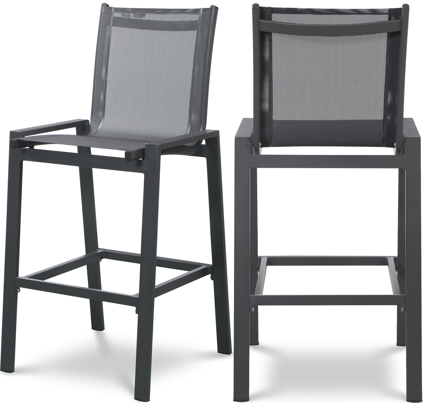 outdoor patio aluminum mesh barstool