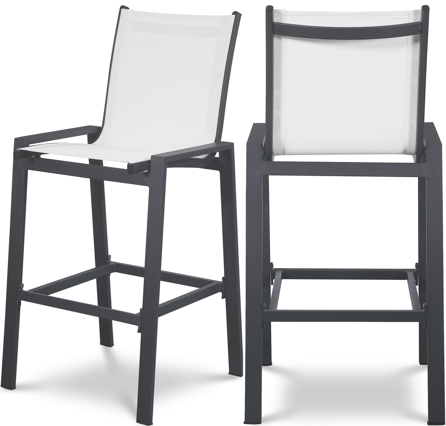 outdoor patio aluminum mesh barstool