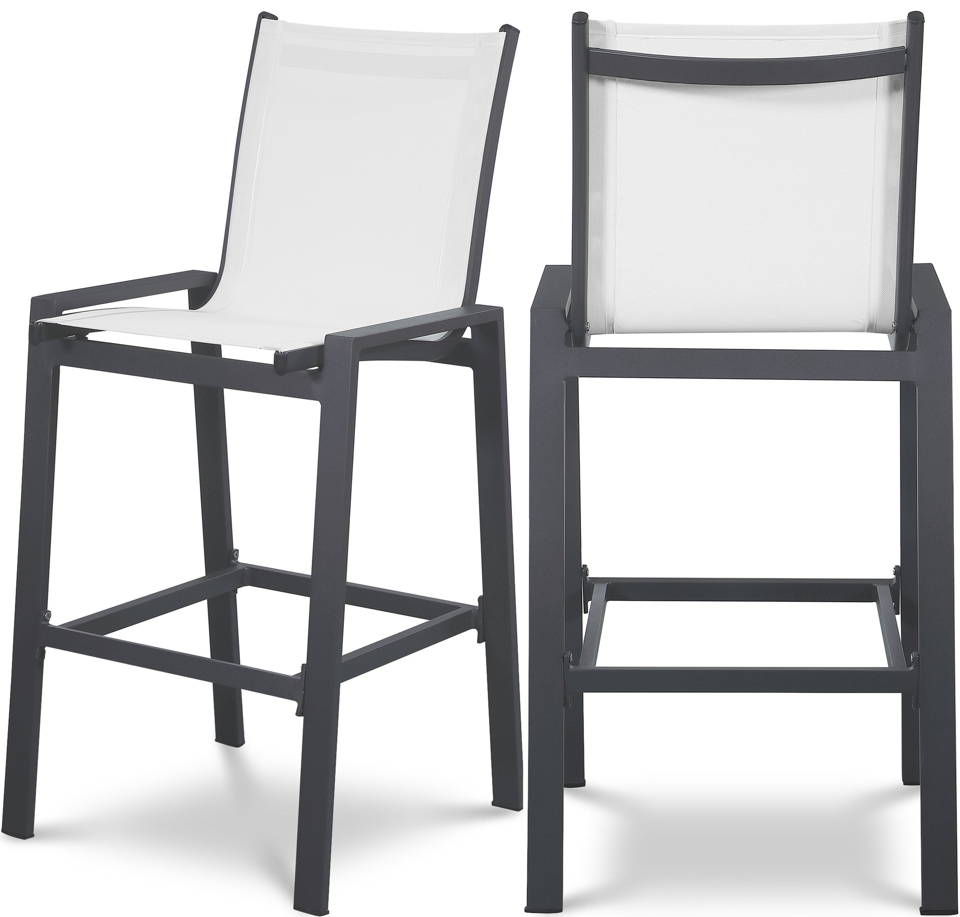 Outdoor Patio Aluminum Mesh Barstool