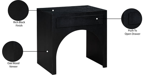 Summer Black Night Stand NS