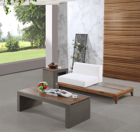 Outdoor Patio Modular Chair w/ Integrated Table