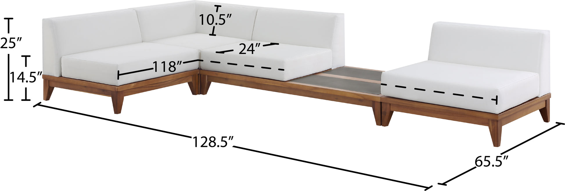 Outdoor Patio Modular Sectional