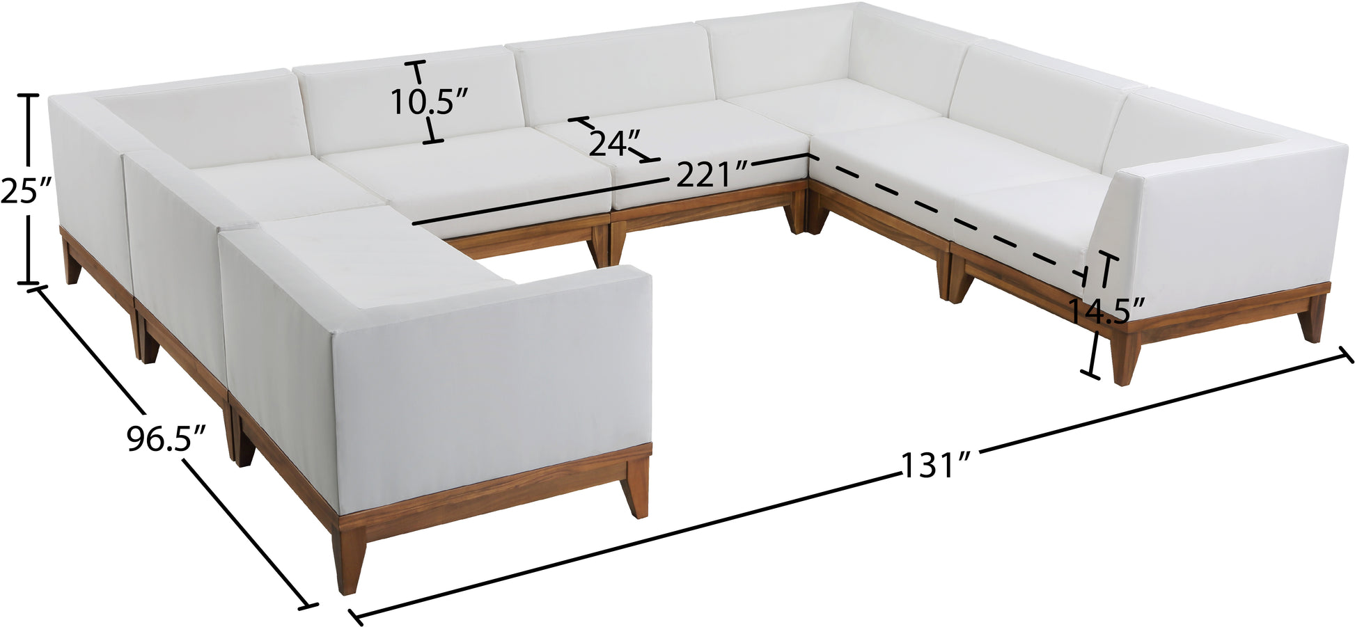 Outdoor Patio Modular Sectional