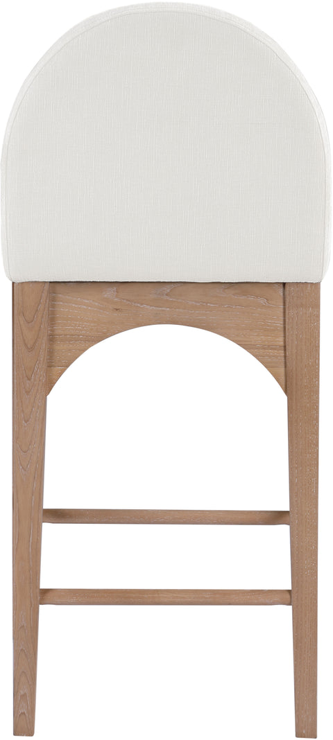 Sage Cream Chenille Fabric Upholstered Counter Stool, 1 Piece