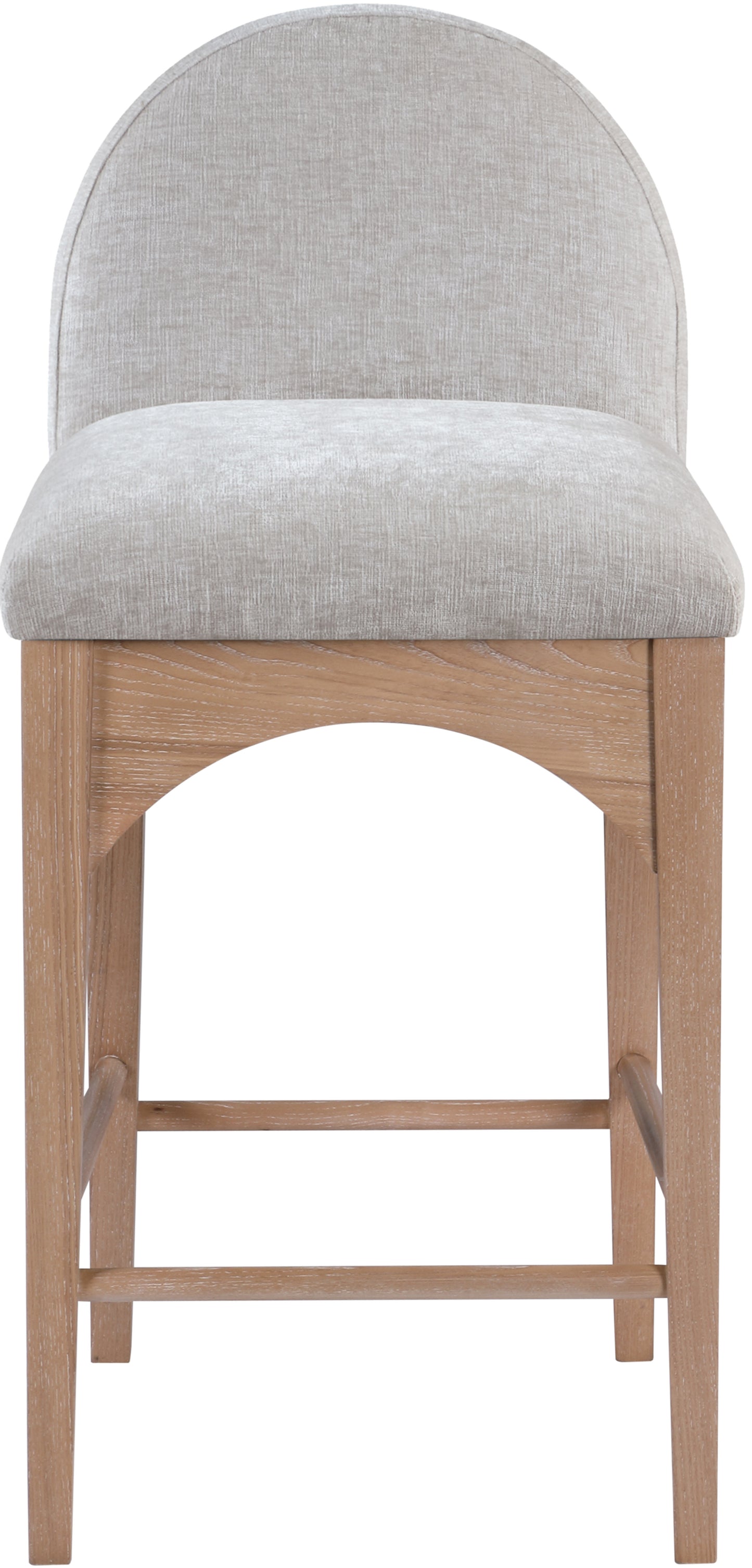 carousel grey chenille fabric stool