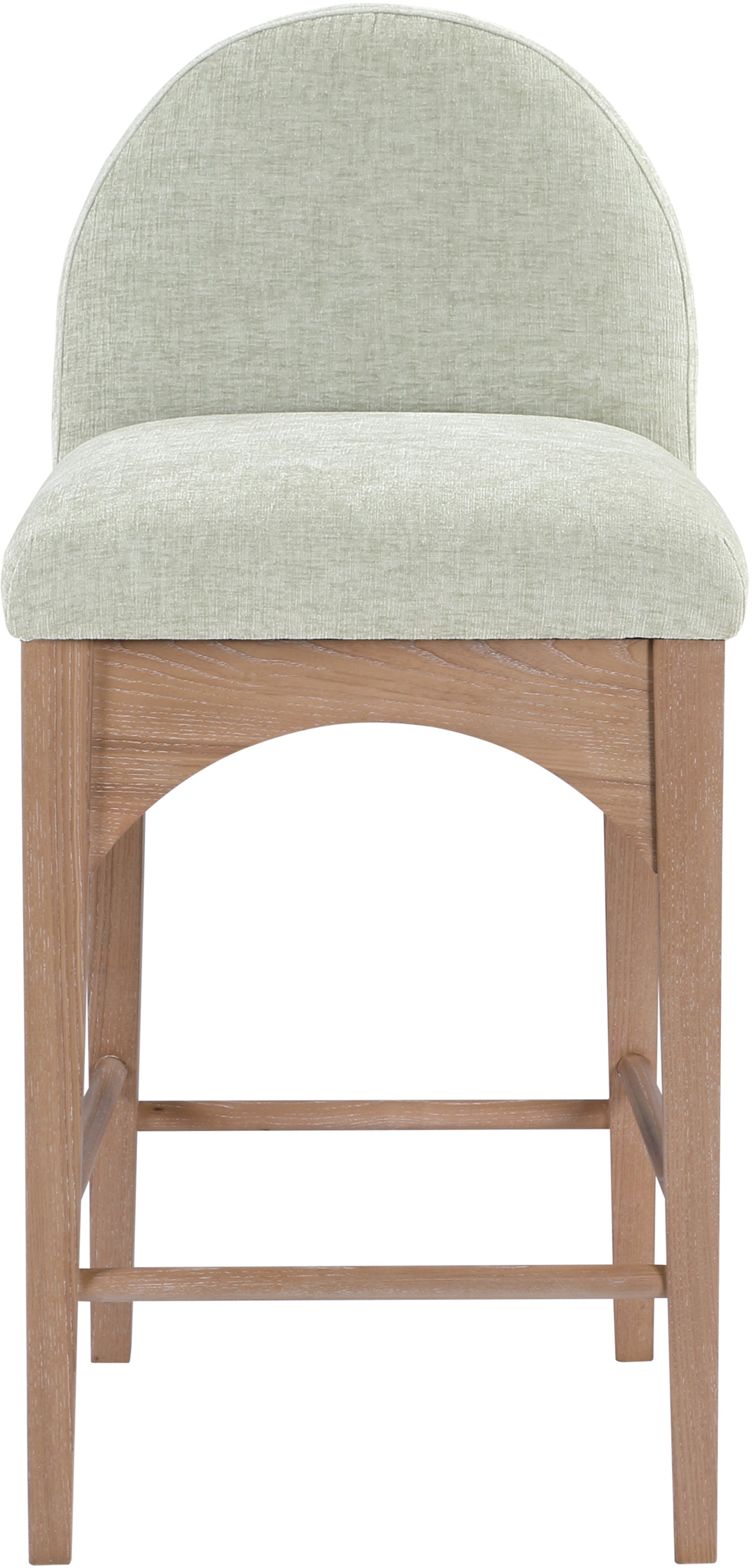 carousel mint chenille fabric stool