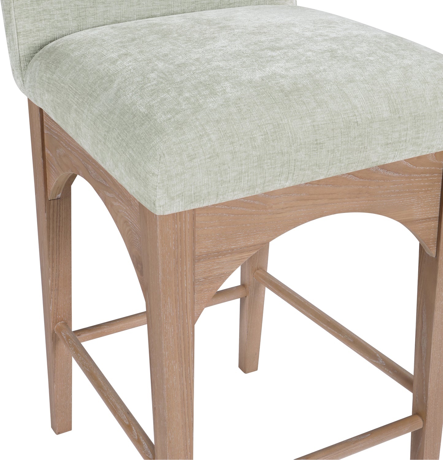 brielle mint chenille fabric stool c