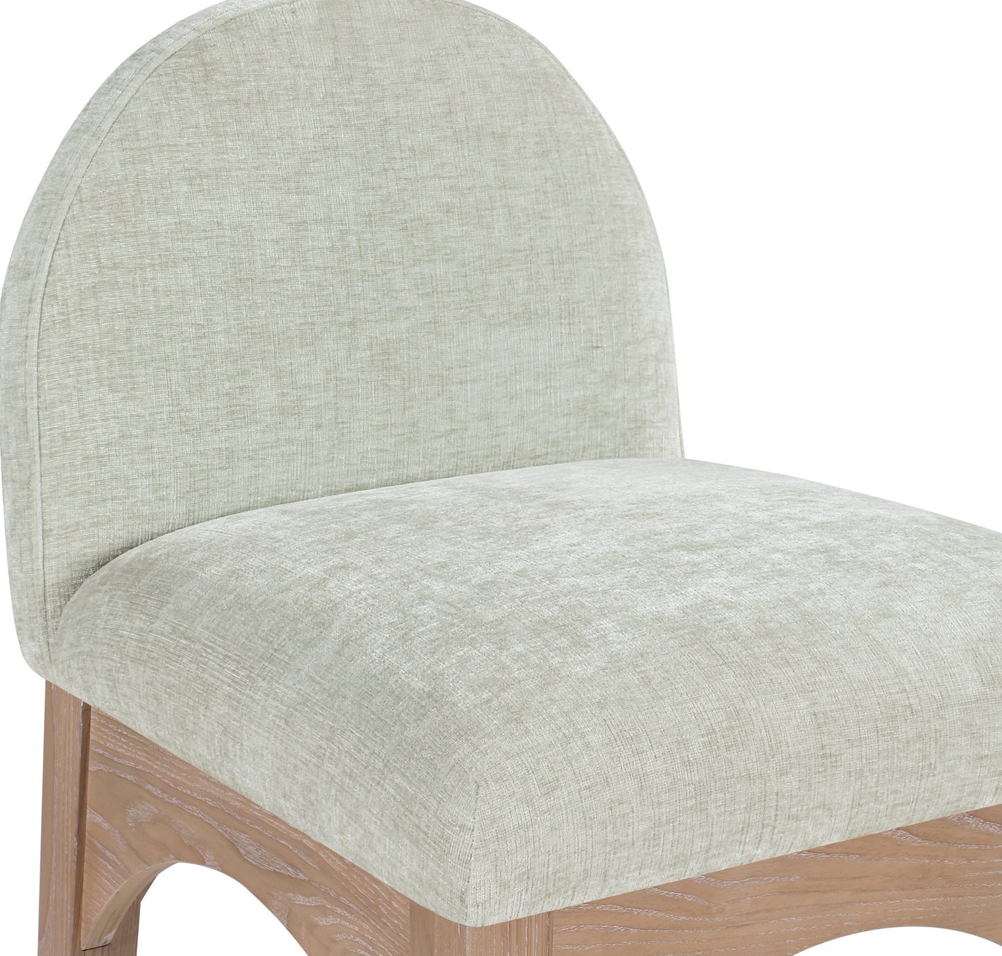 brielle mint chenille fabric stool c