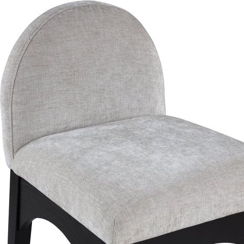 Brielle Grey Chenille Fabric Stool C