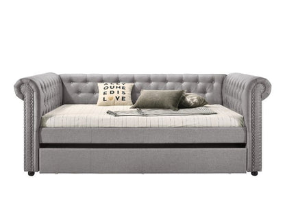 Byzad Daybed W/Trundle (Full), Smoke Gray Fabric