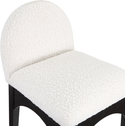 Brielle Cream Boucle Fabric Stool C