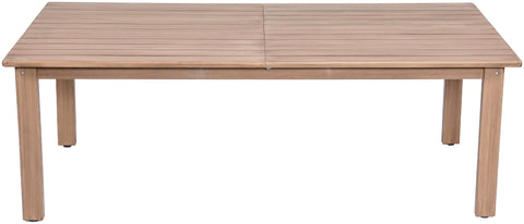 Camden 86.75" / 108" Natural Acacia Wood Outdoor Patio Dining Table, 1 Piece