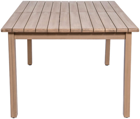 Camden 86.75" / 108" Natural Acacia Wood Outdoor Patio Dining Table, 1 Piece