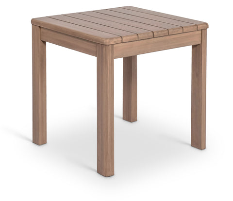 Camden Natural Acacia Wood Outdoor Patio End Table, 1 Piece