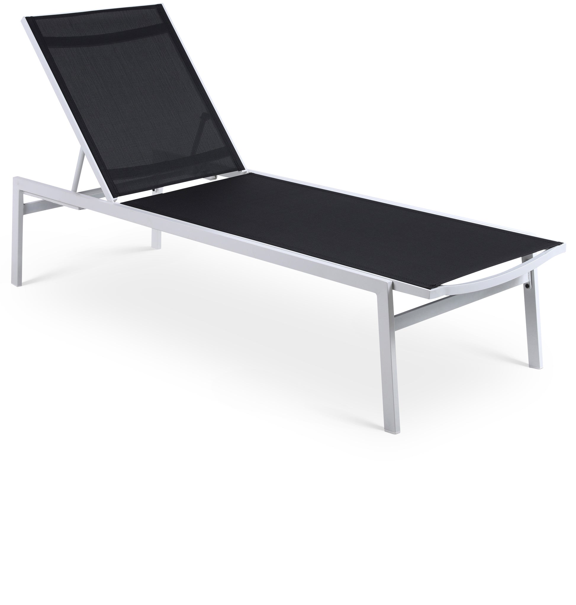 Outdoor Patio Aluminum Mesh Chaise Lounge Chair