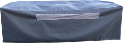Camden 86.75" Cream Water Resistant Fabric Upholstered Outdoor Patio Sofa, 1 Piece