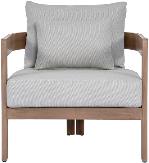 Camden Grey Water Resistant Fabric Upholstered Outdoor Patio Chair, 1 Piece