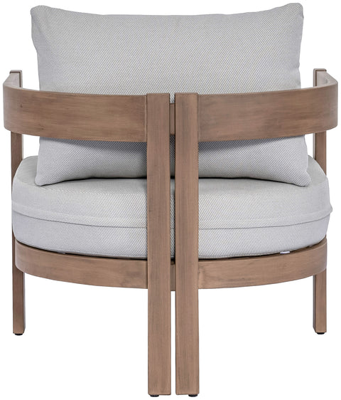 Camden Grey Water Resistant Fabric Upholstered Outdoor Patio Chair, 1 Piece