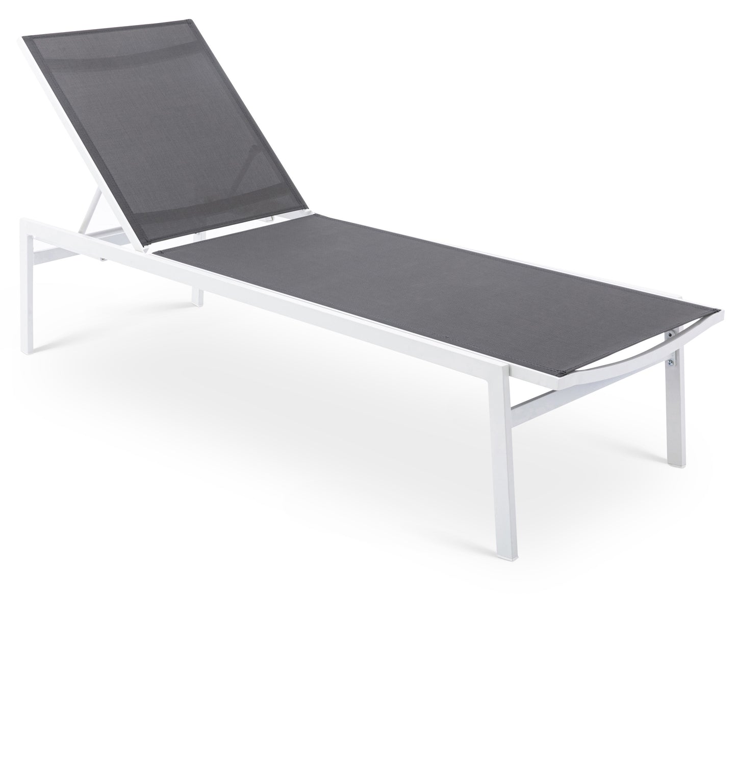 outdoor patio aluminum mesh chaise lounge chair