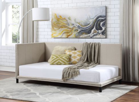 cairo daybed (full), beige linen