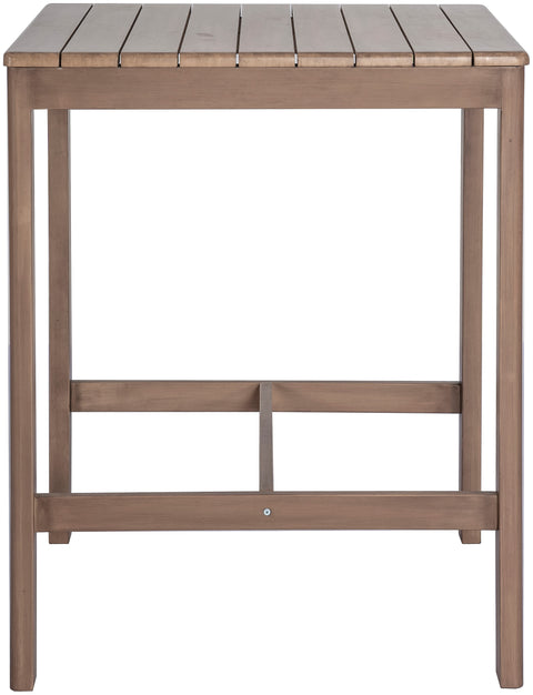 Camden Natural Acacia Wood Outdoor Patio Square Bar Table, 1 Piece