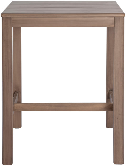 Camden Natural Acacia Wood Outdoor Patio Square Bar Table, 1 Piece