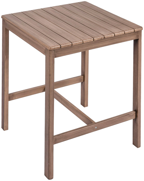 Camden Natural Acacia Wood Outdoor Patio Square Bar Table, 1 Piece