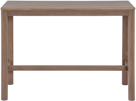 Camden Natural Acacia Wood Outdoor Patio Rectangle Bar Table, 1 Piece
