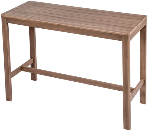 Camden Natural Acacia Wood Outdoor Patio Rectangle Bar Table, 1 Piece