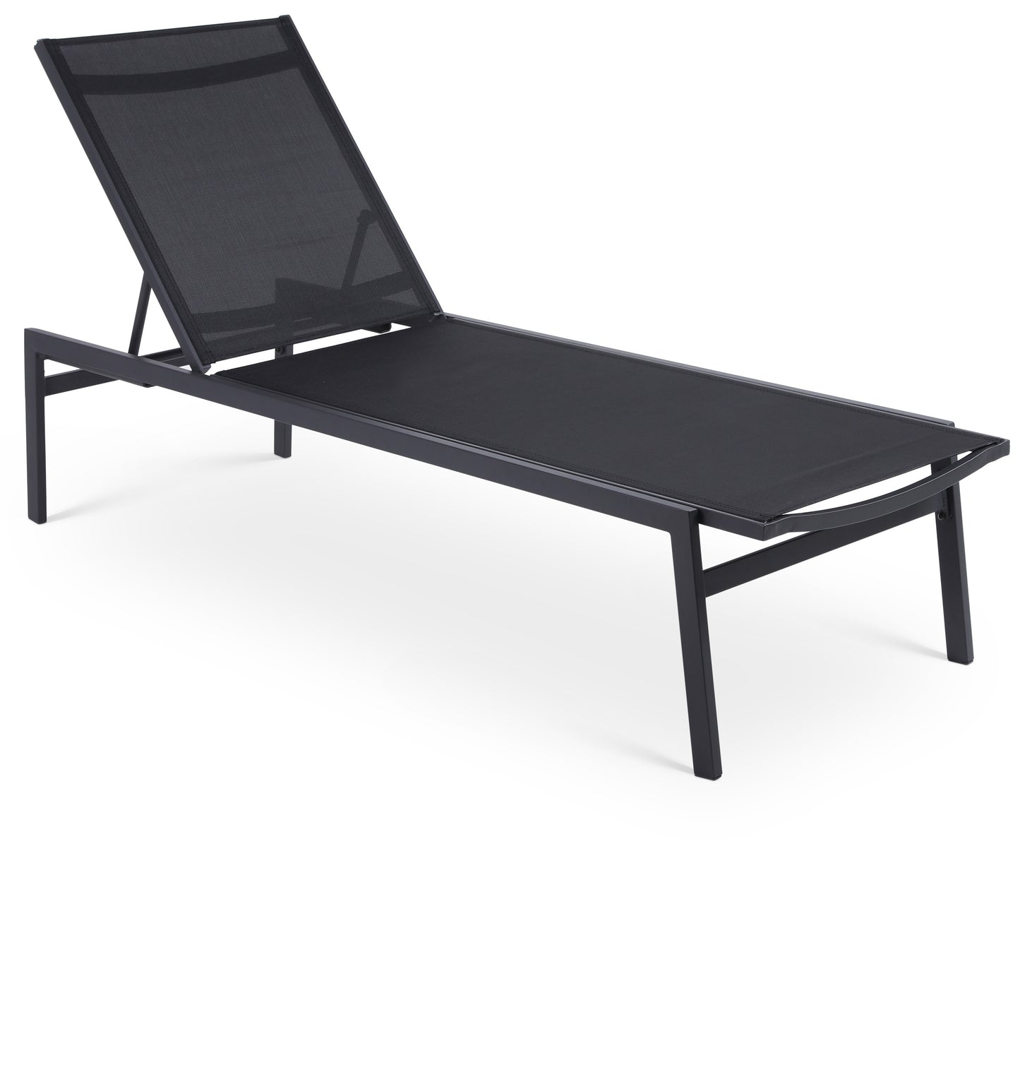 outdoor patio aluminum mesh chaise lounge chair