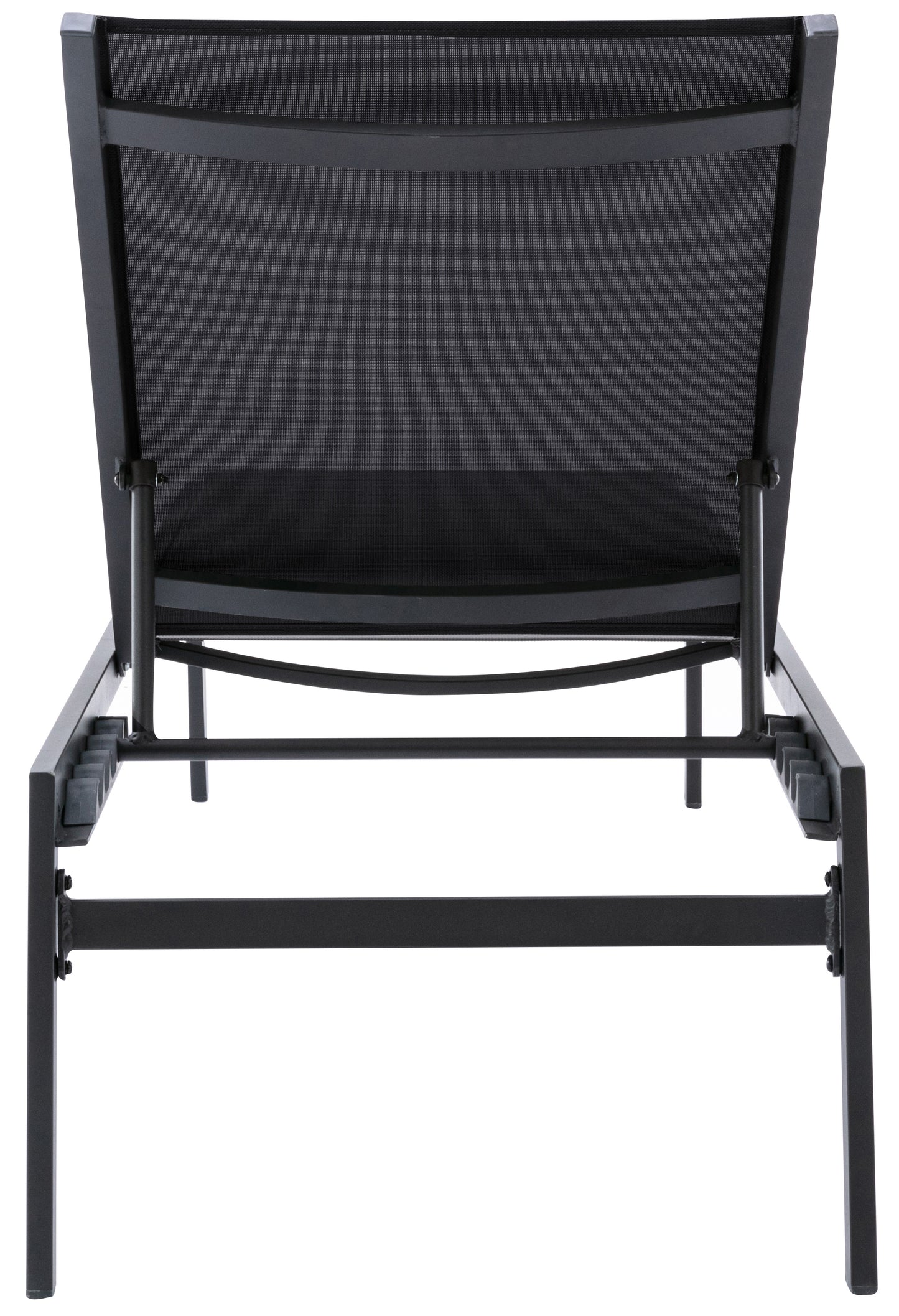 cole black resilient mesh water resistant fabric outdoor patio aluminum mesh chaise lounge chair black