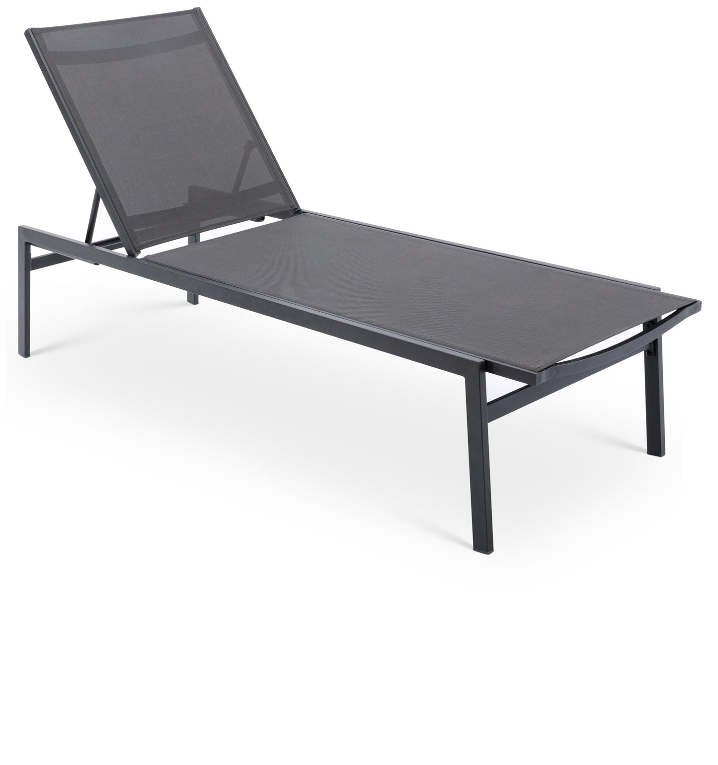 outdoor patio aluminum mesh chaise lounge chair