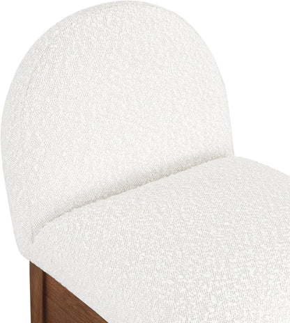 Brielle Cream Boucle Fabric Stool C