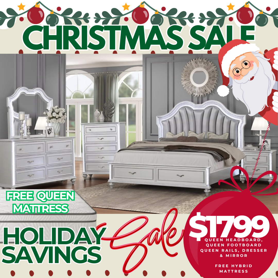 snowflake silver bedroom set holiday edition