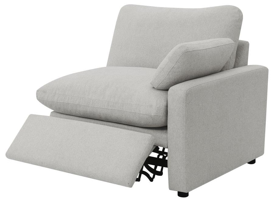 shirley power reclining gray modular sectional