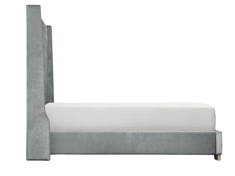 Dorset (2)UPHL VELVET EK BED, GRAY