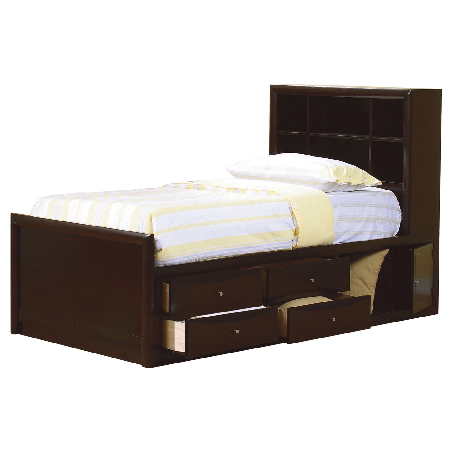 twin storage bed