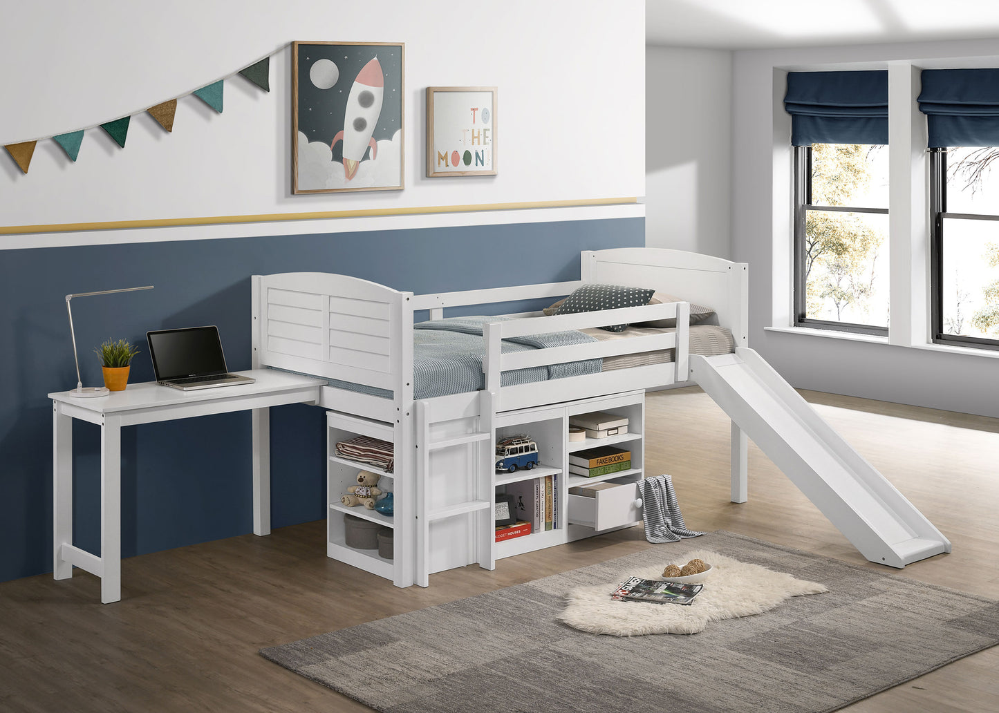 twin workstation loft bed