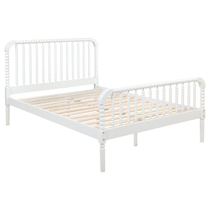 Dacki Wood Full Open Frame Bed White