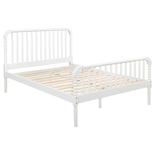 Dacki Wood Full Open Frame Bed White