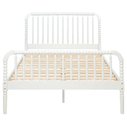 Dacki Wood Full Open Frame Bed White
