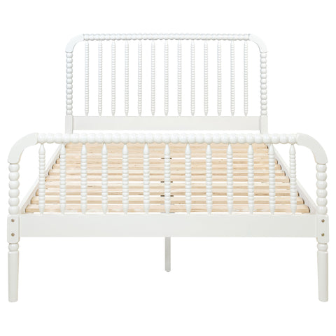 Dacki Wood Full Open Frame Bed White