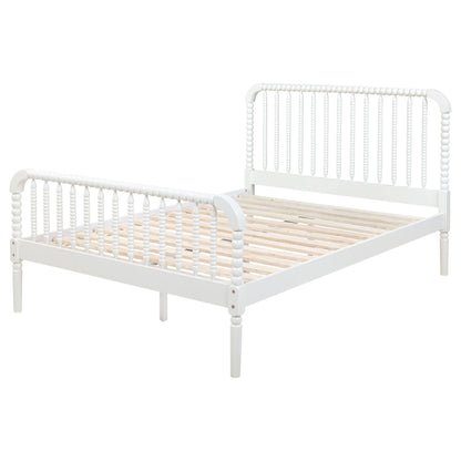 Dacki Wood Full Open Frame Bed White