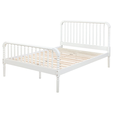 Dacki Wood Full Open Frame Bed White
