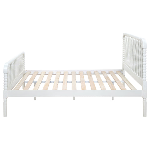 Dacki Wood Full Open Frame Bed White