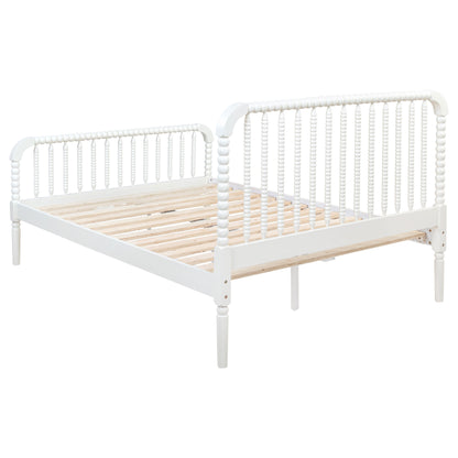 Dacki Wood Full Open Frame Bed White