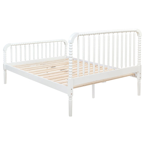 Dacki Wood Full Open Frame Bed White
